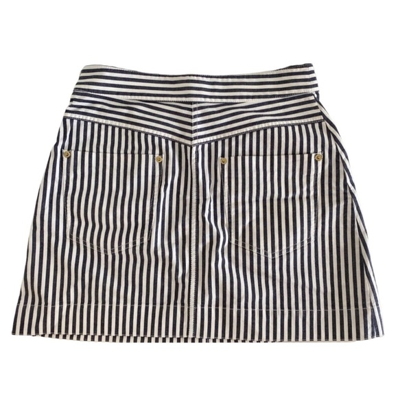Derek Lam 10 Crosby Striped Cotton Twill Mini Skirt NWT - Picture 8 of 12